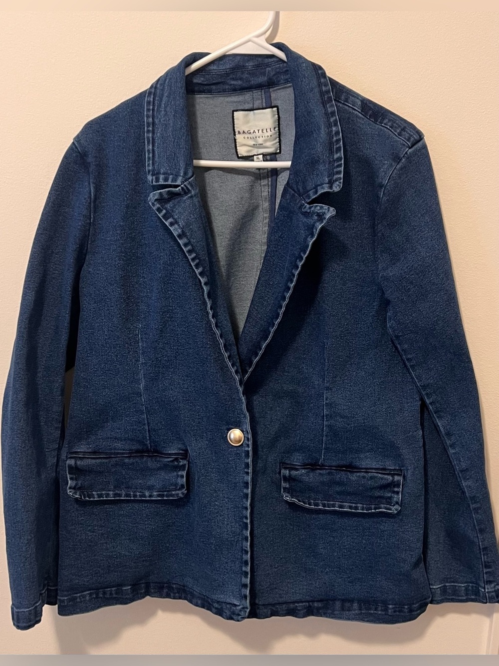 Bagatelle Dark Indigo Denim Blazer Jacket